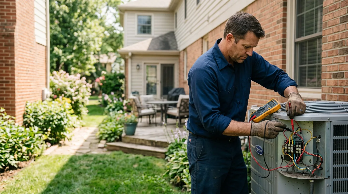 HVAC technician working near Kress, TX